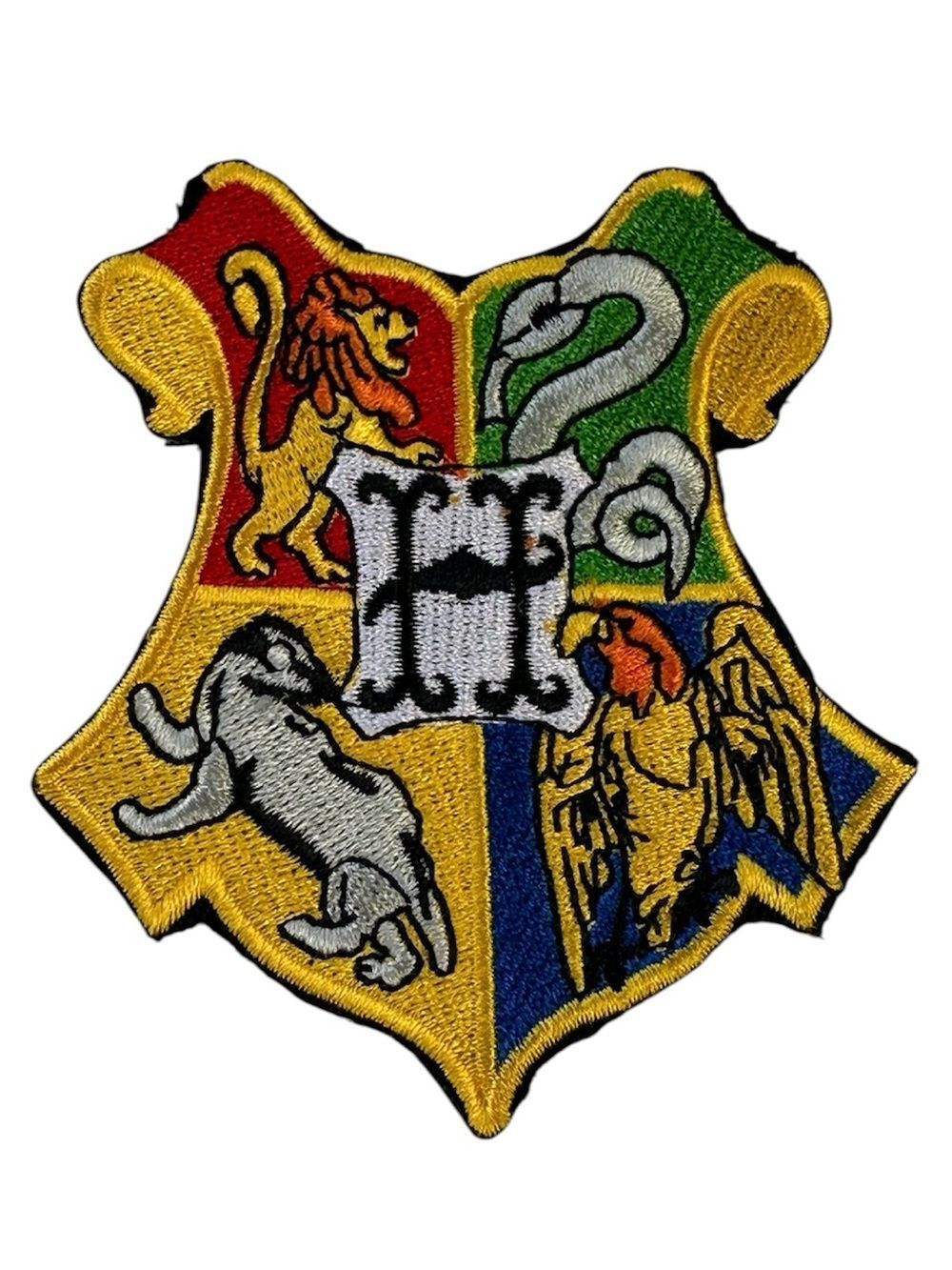 Harry Potter Hogwarts Crest Embroidered Iron On Patch
